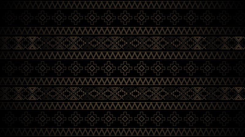 pattern, ornament, motif, symmetry, dark, 4k