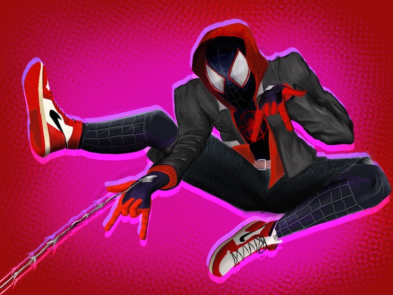spiderman into the spider verse, spiderman, hd, superheroes, artwork, artist, digital art, behance