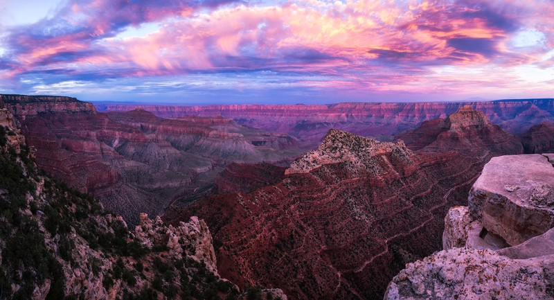 canyon, sunset, nature, hd, 4k