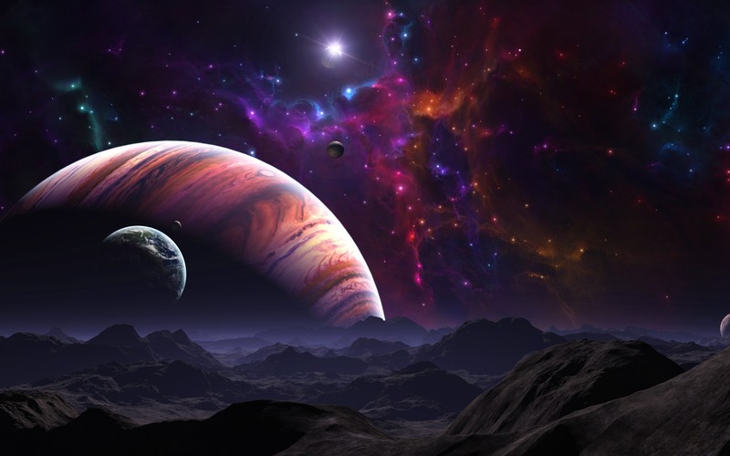 galaxy, digital universe, space, science fiction, hd