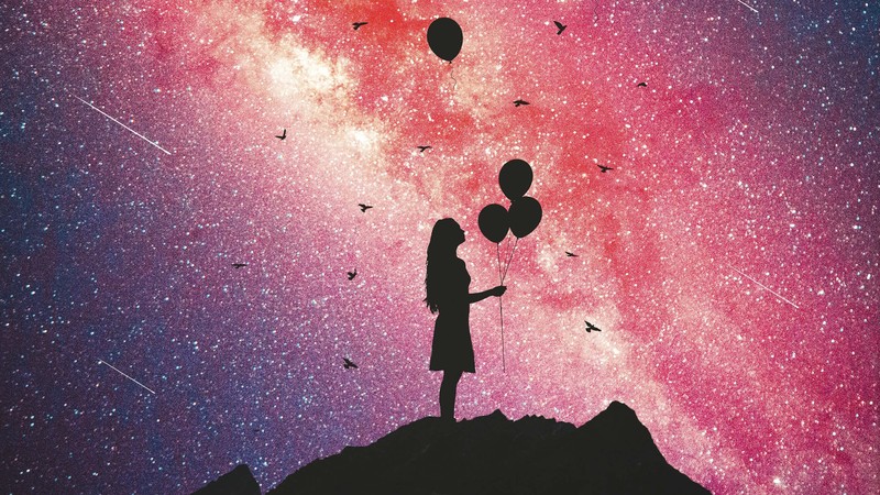 balloons, girl, artist, artwork, digital art, hd, photography, photoshop