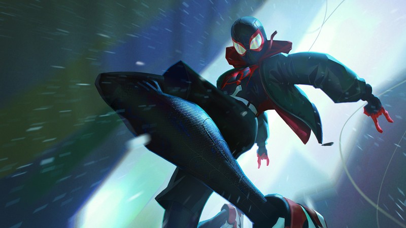 spiderman into the spider verse, spiderman, hd, superheroes, artwork, artist, digital art