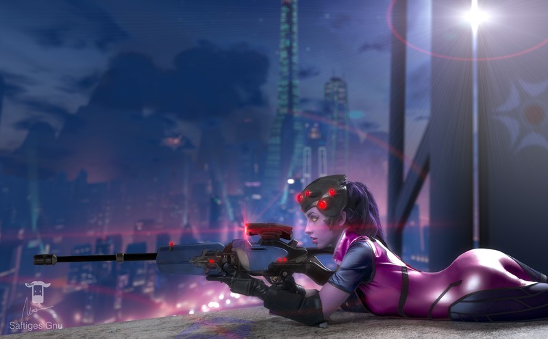 widowmaker, overwatch, games, hd, cosplay, girls