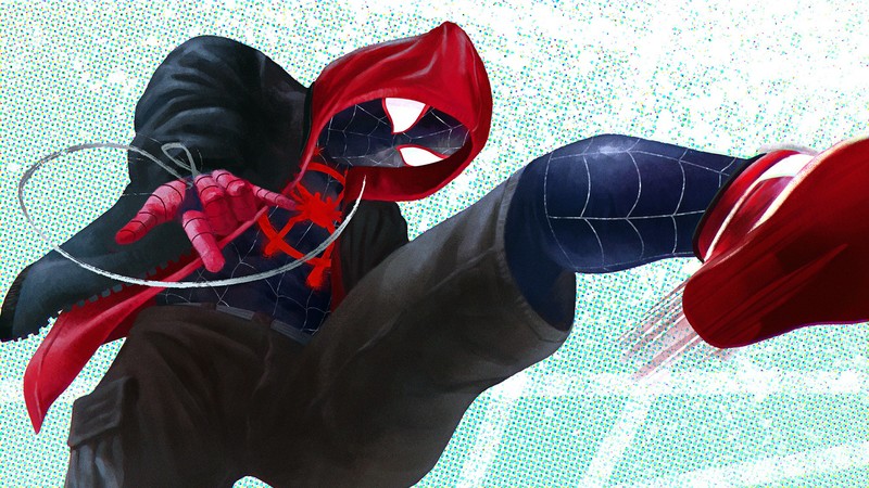 spiderman into the spider verse, spiderman, hd, superheroes, artwork, artist, digital art, behance