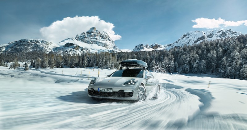 porsche, snow, cars, hd, 4k, behance