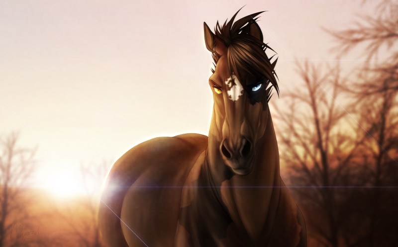horse, animals, artist, artwork, digital art, hd, deviantart