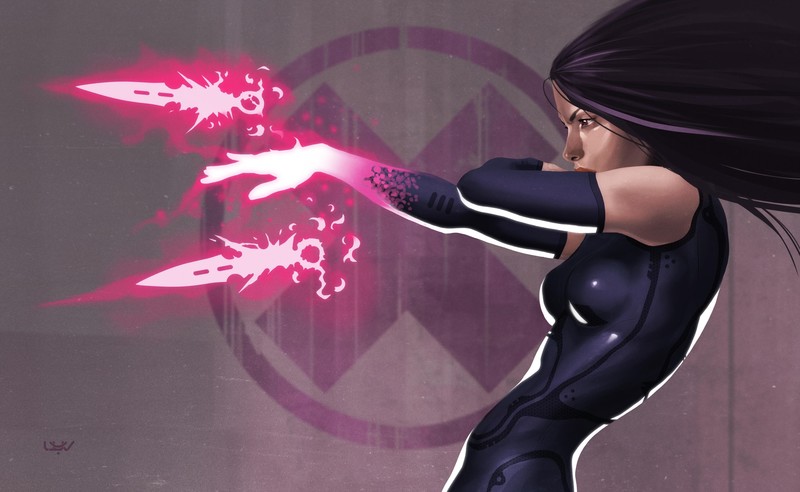 psylocke, hd, deviantart, superheroes, digital art, artwork