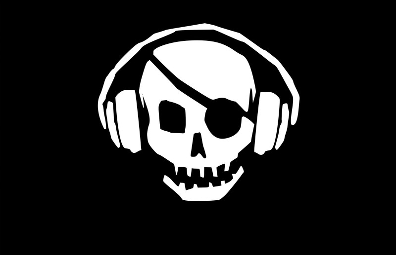 pirate, skull, headphones, hd, 4k