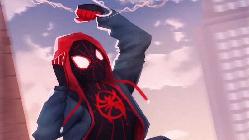 spiderman into the spider verse, spiderman, hd, superheroes, artwork, artist, digital art, artstation