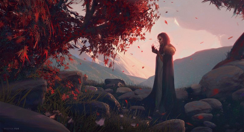 deviantart, artist, artwork, tree, fantasy, digital art, hd