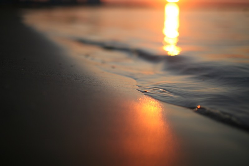 waves, shore, nature, hd