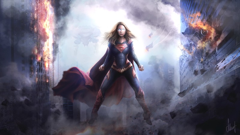 supergirl, superheroes, hd, artwork, deviantart, digital art