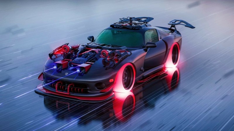 dodge viper, concept cars, artist, artwork, digital art, hd