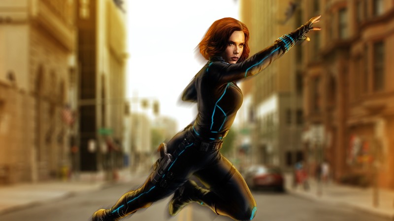 black widow, avengers, hd, 4k, superheroes, artwork, digital art, behance