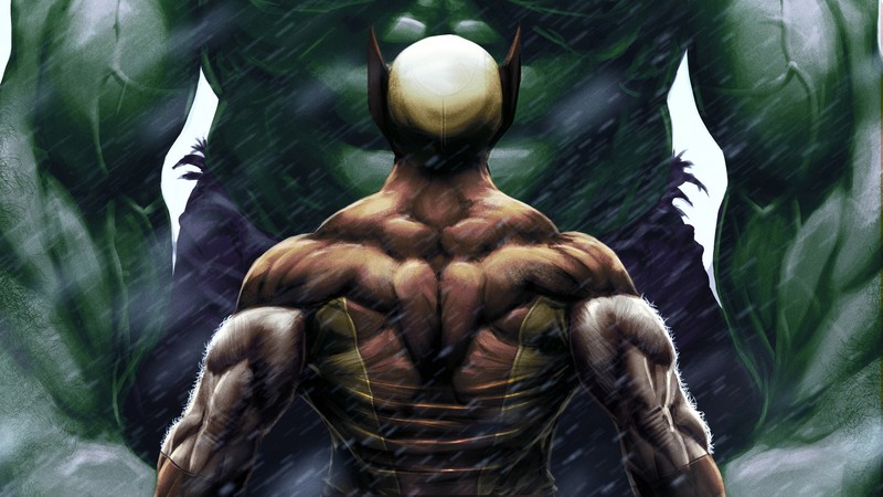 wolverine, hulk, hd, superheroes, behance, artwork, digital art