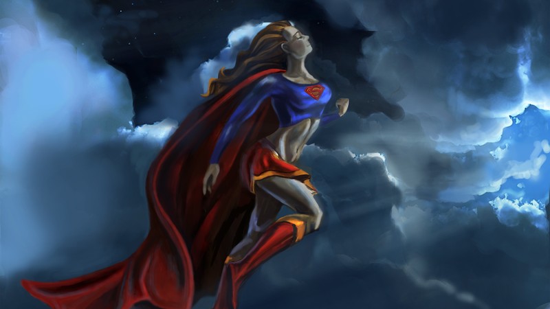 supergirl, hd, superheroes, digital art, artwork, 4k, 5k, deviantart