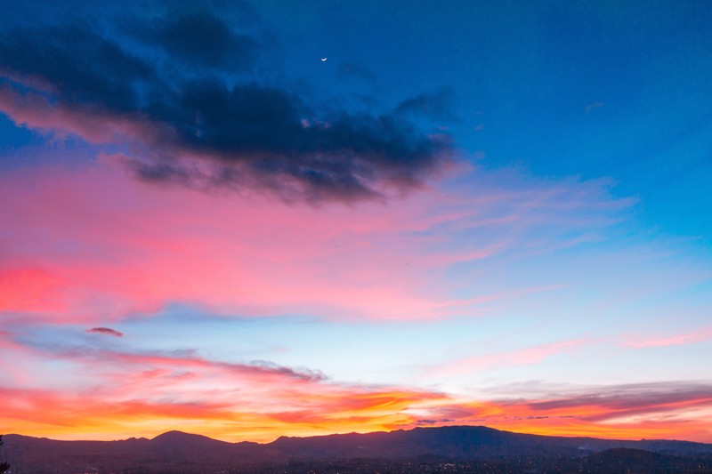 colorful, sunset, sky, nature, hd, 4k, 5k