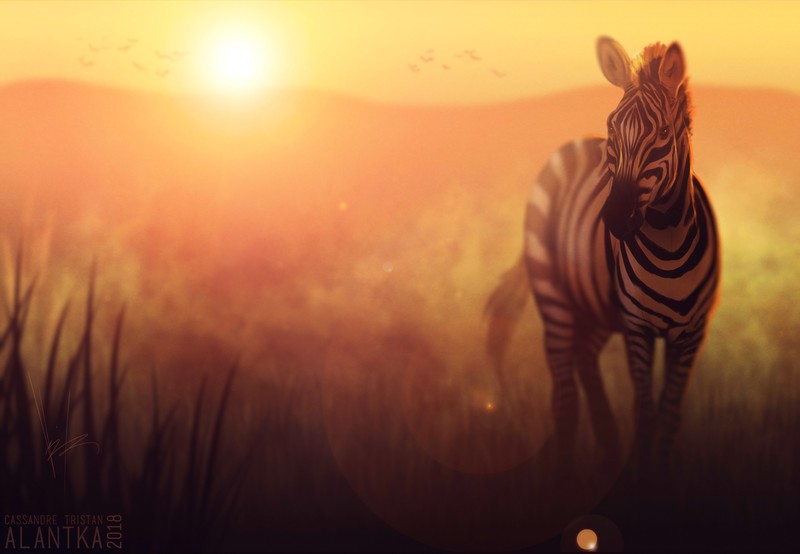 giraffe, artist, artwork, digital art, hd, deviantart