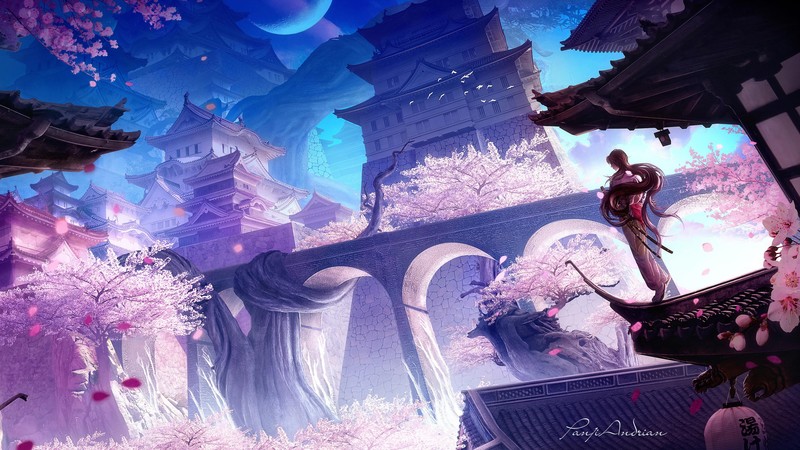castle, artist, artwork, digital art, hd, 4k, deviantart