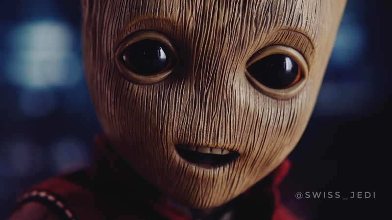 baby groot, hd, 4k, superheroes, artwork, digital art