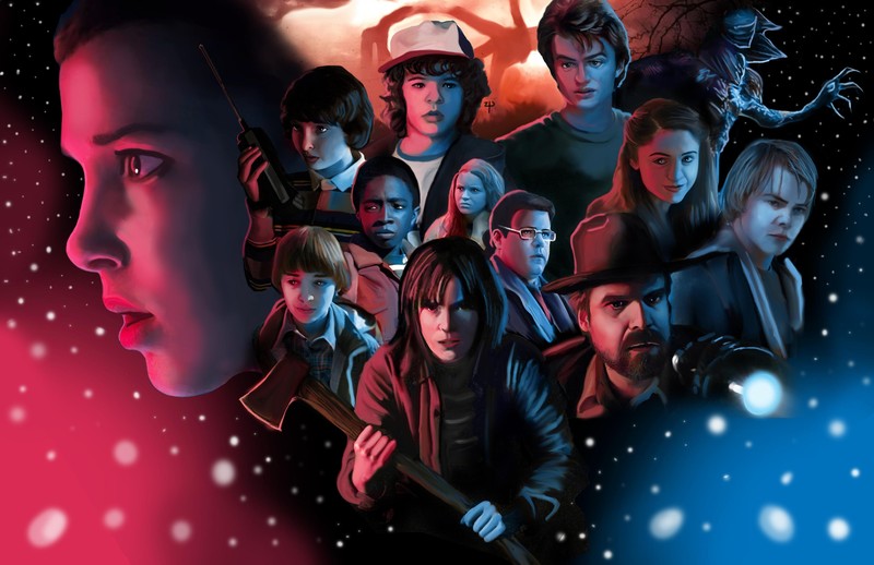 stranger things, tv shows, hd, deviantart, artwork, artist, digital art
