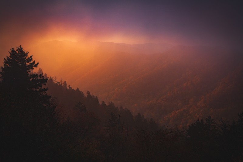 mountains, nature, smoke, hd, 4k