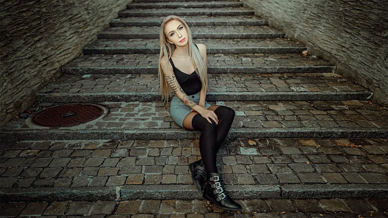 girls, model, hd, blue eyes