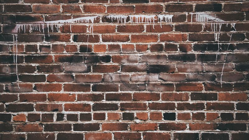 wall, brick, texture, paint, 4k