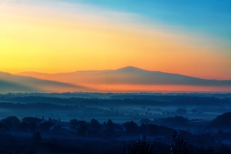 mountains, silhouette, sunset, photography, nature, hd, landscape, 4k