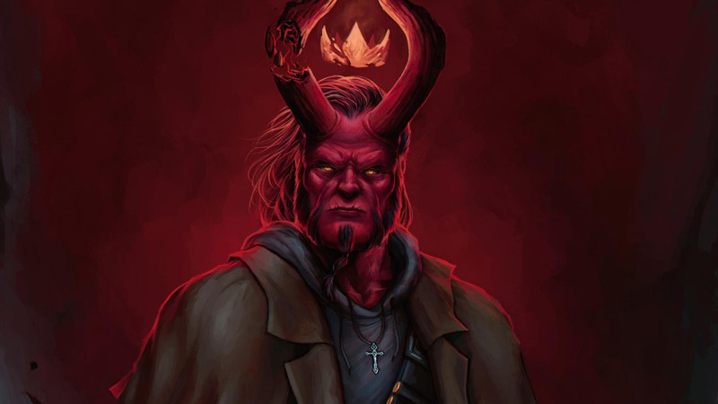 hellboy, artwork, deviantart, hd, artist, digital art
