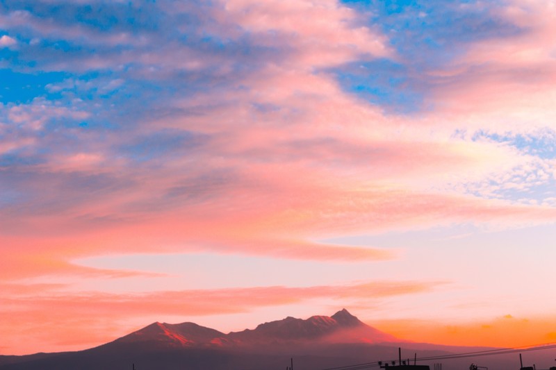 clouds, nature, hd, 4k, volcano