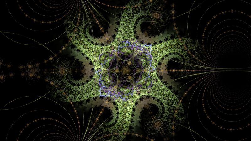 fractal, pattern, tangled, abstraction, digital, 4k