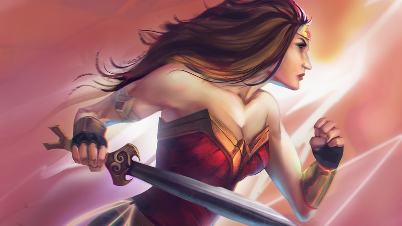 wonder woman, hd, 4k, artwork, digital art, superheroes, behance