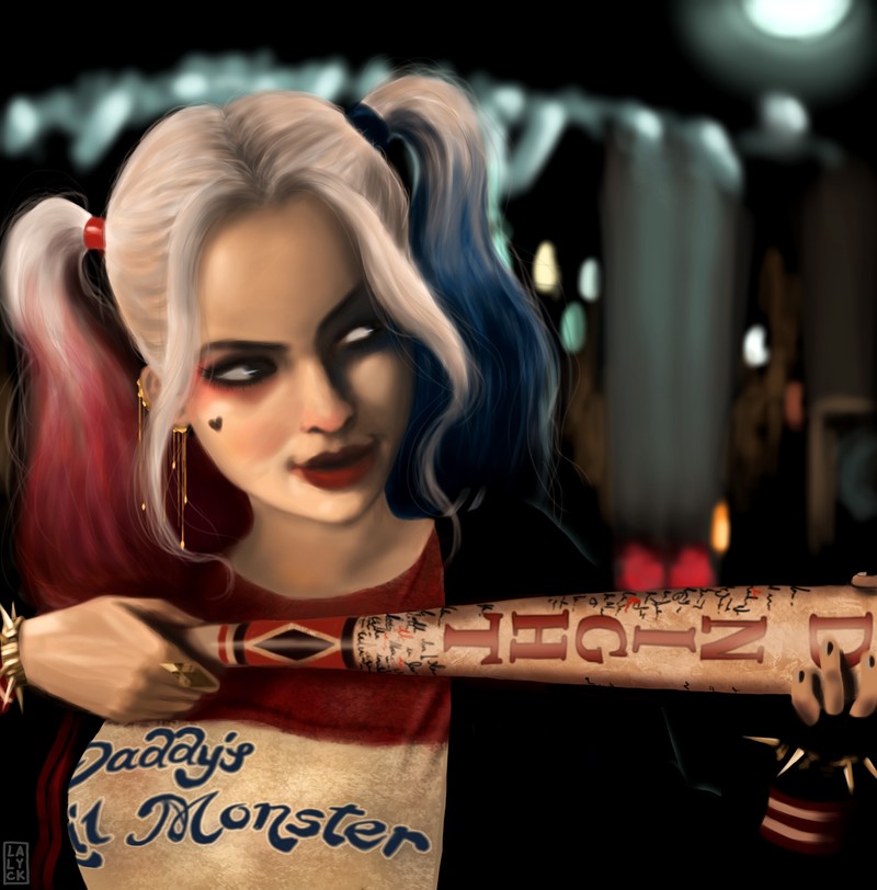 harley quinn, behance, supervillain, artist, artwork, digital art, hd, 4k, superheroes