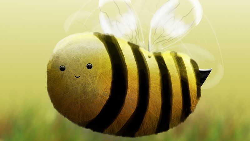 bee, hd, 4k, behance, animals, artist, digital art, artwork