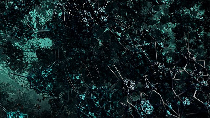 fractal, structure, tangled, 3d, 4k