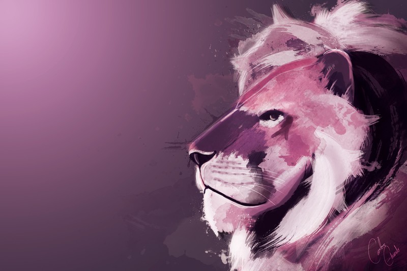 lion, hd, 4k, animals, artwork, digital art, artist, behance
