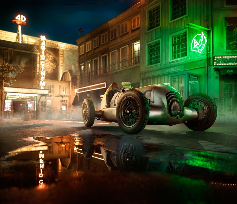mercedes w25, mercedes, vintage cars, cars, hd, behance