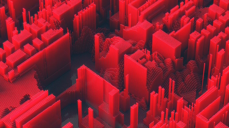 abstract, geometry, hd, behance, red