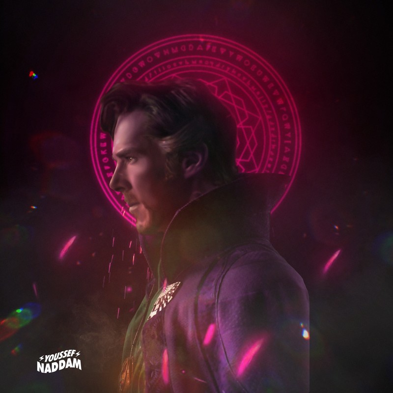 doctor strange, artist, artwork, digital art, illustration, superheroes, 4k, behance