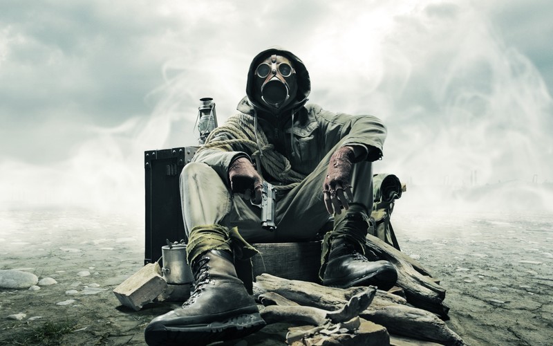 soldier, mask, photography, apocalypse, hd, gun