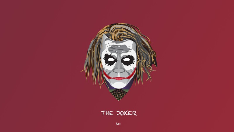 joker, supervillain, minimalist, minimalism, hd, 4k, digital art, behance