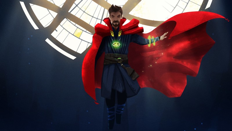 doctor strange, artist, artwork, digital art, illustration, superheroes, behance