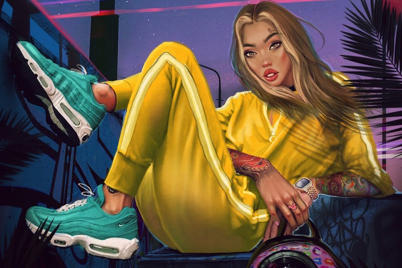 retro, artist, artwork, digital art, hd