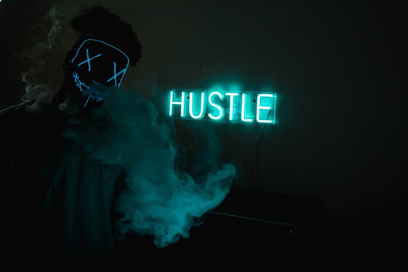 mask, neon, photography, hd, 4k, 5k