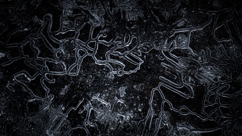 ice, macro, texture, structure, frozen, 4k
