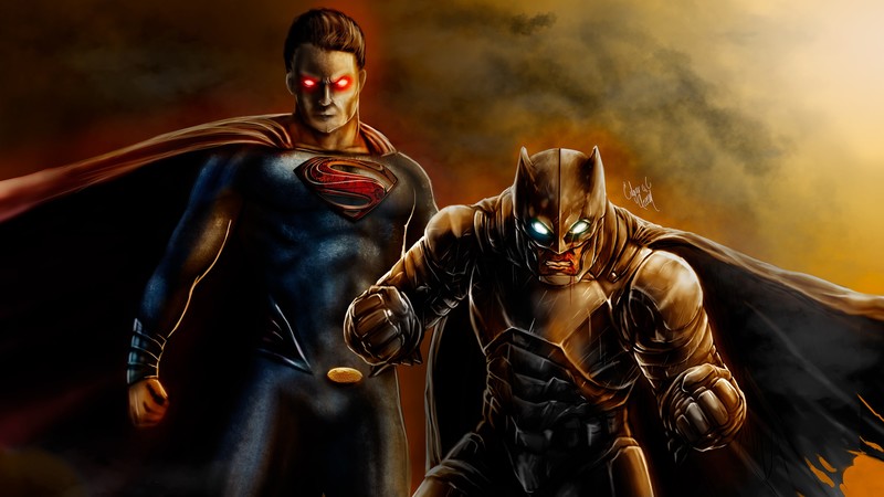 batman, superman, superheroes, hd, 4k, artwork, digital art, behance