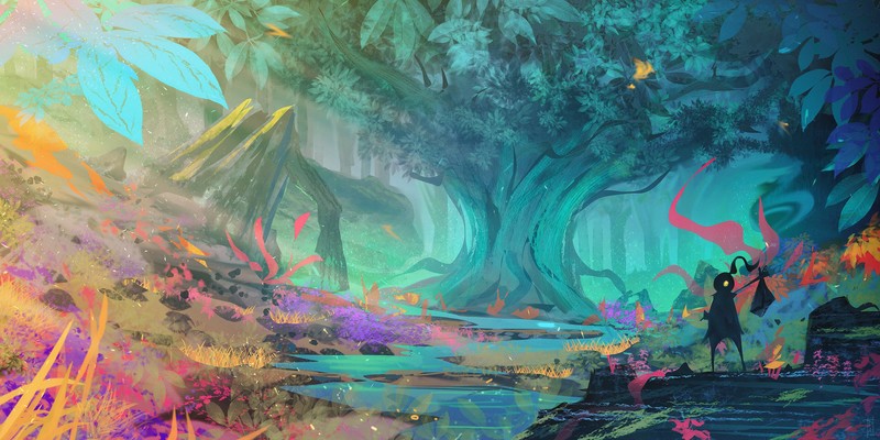 forest, artist, artwork, digital art, hd, deviantart