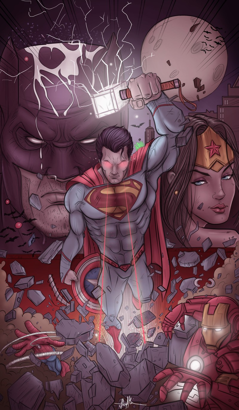 dc comics, superheroes, hd, 4k, behance, artwork, digital art, batman, superman, wonder woman