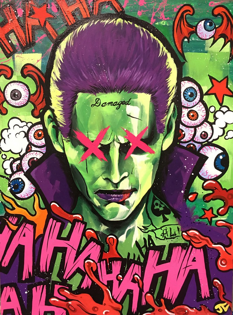 joker, supervillain, hd, 4k, painting